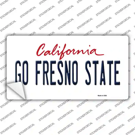 Go Fresno State Novelty Sticker Decal