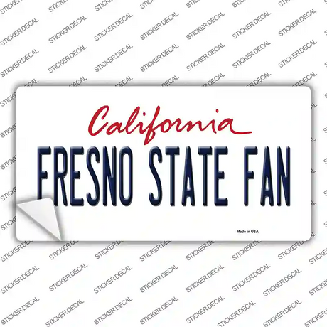Fresno State Fan Novelty Sticker Decal