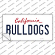 Bulldogs Novelty Sticker Decal