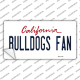 Bulldogs Fan Novelty Sticker Decal