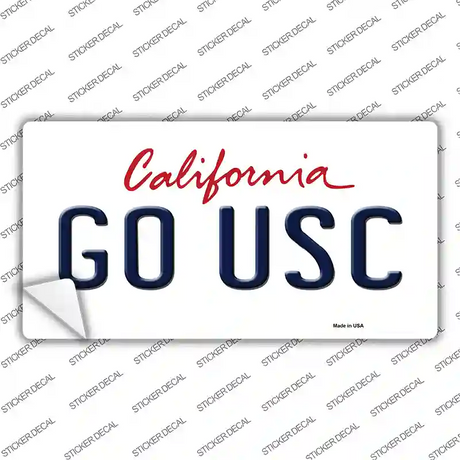 Go USC Novelty Sticker Decal