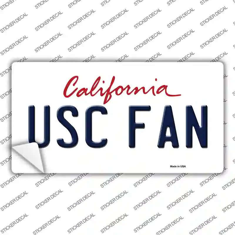 USC Fan Novelty Sticker Decal