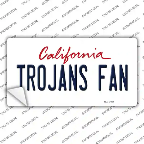 Trojans Fan Novelty Sticker Decal