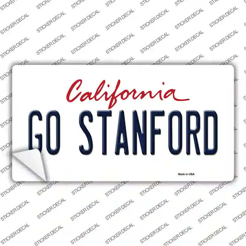 Go Stanford Novelty Sticker Decal