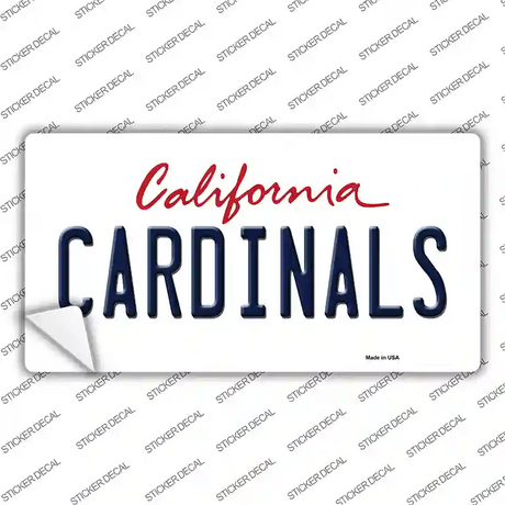 Cardinals Novelty Sticker Decal