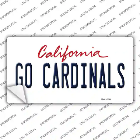Go Cardinals  Novelty Sticker Decal