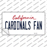 Cardinals Fan Novelty Sticker Decal