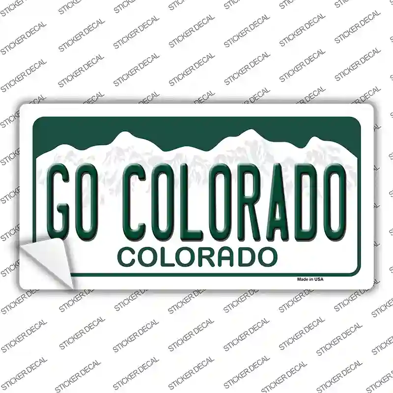 Go Colorado Novelty Sticker Decal