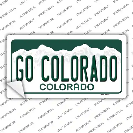 Go Colorado Novelty Sticker Decal