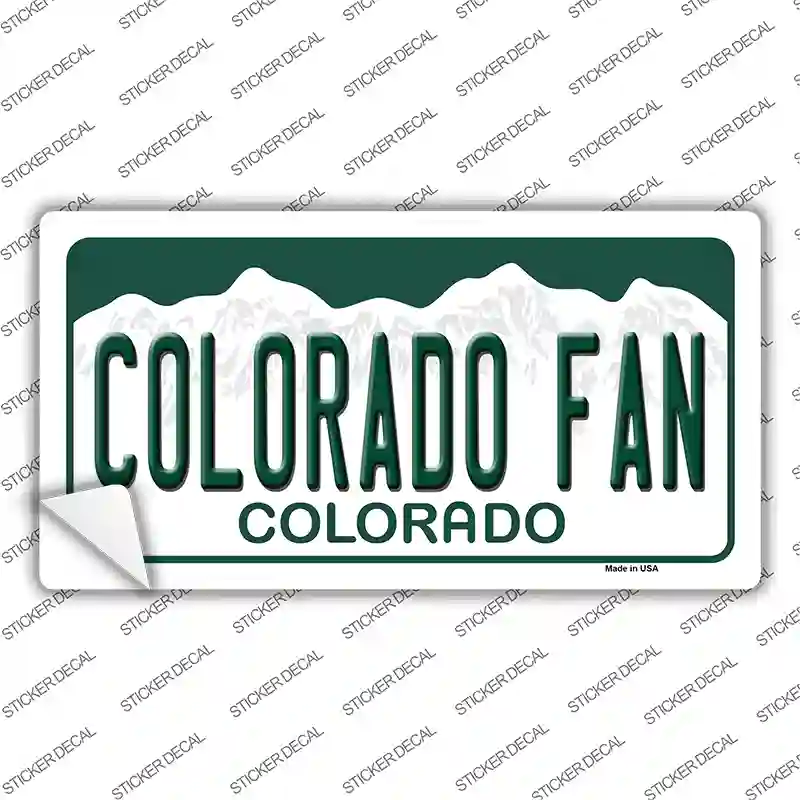 Colorado Fan Novelty Sticker Decal