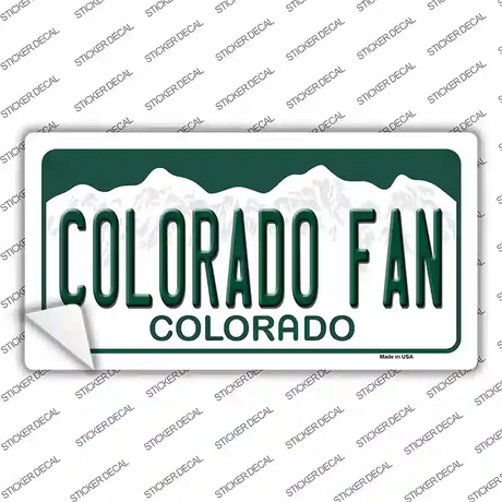 Colorado Fan Novelty Sticker Decal
