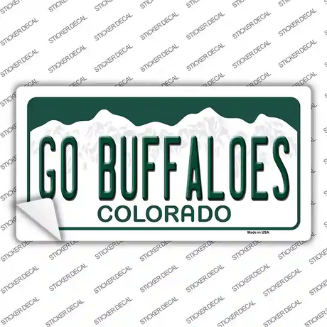 Go Buffaloes Novelty Sticker Decal