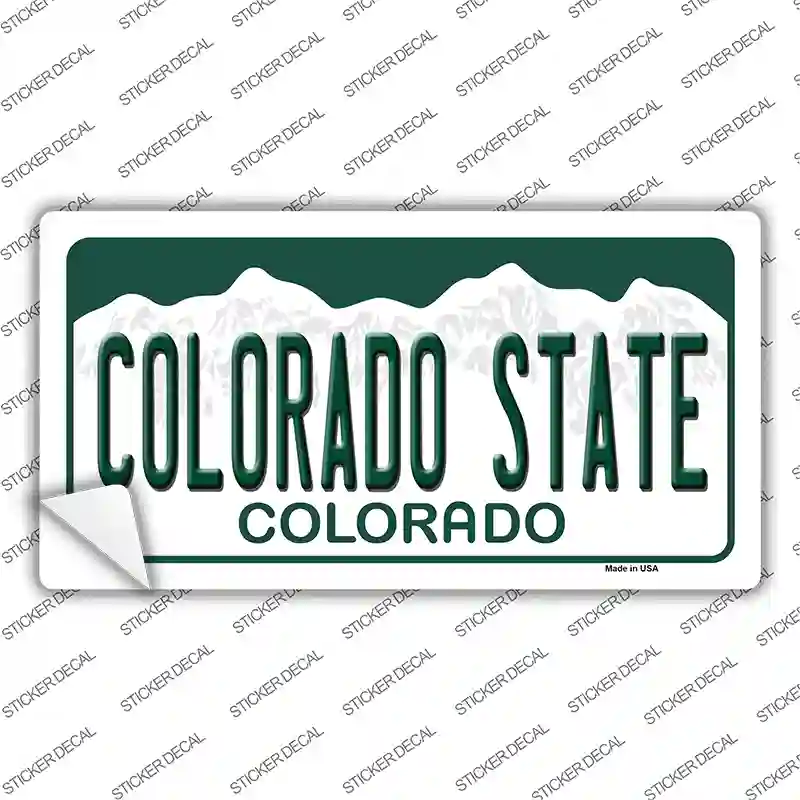 Colorado State Novelty Sticker Decal