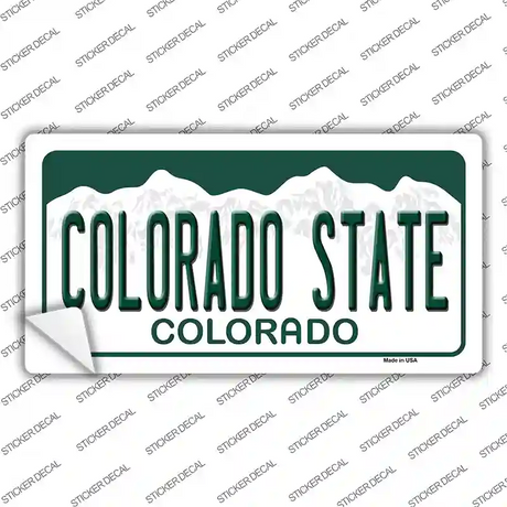 Colorado State Novelty Sticker Decal