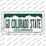 Go Colorado State Novelty Sticker Decal
