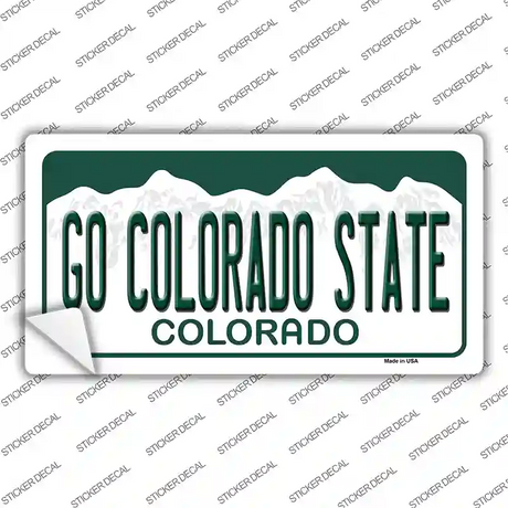 Go Colorado State Novelty Sticker Decal