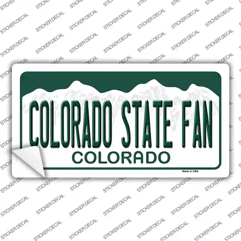 Colorado State Fan Novelty Sticker Decal