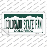 Colorado State Fan Novelty Sticker Decal