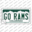 Go Rams Colorado Novelty Sticker Decal