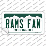 Rams Fan Novelty Sticker Decal