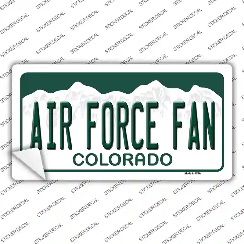 Air Force Fan Novelty Sticker Decal