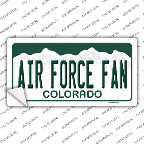 Air Force Fan Novelty Sticker Decal