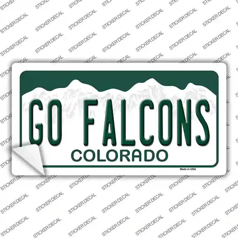 Go Falcons Colorado Novelty Sticker Decal