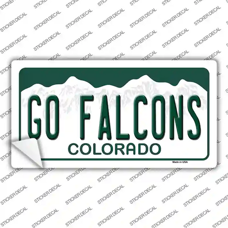Go Falcons Colorado Novelty Sticker Decal