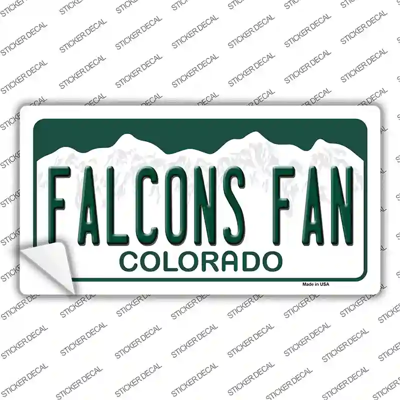 Falcons Fan Novelty Sticker Decal