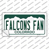 Falcons Fan Novelty Sticker Decal