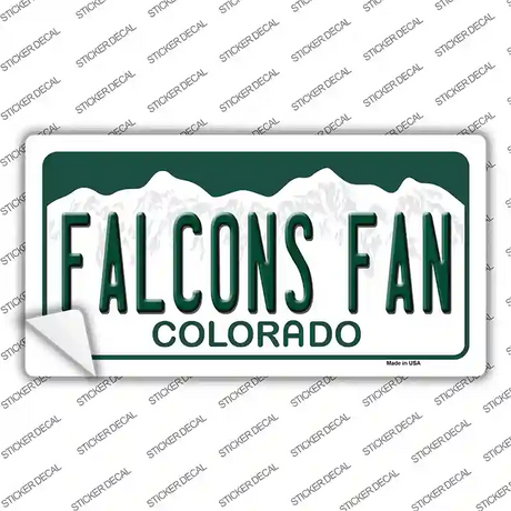 Falcons Fan Novelty Sticker Decal