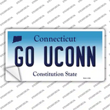 Go UConn Novelty Sticker Decal