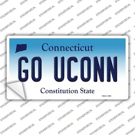 Go UConn Novelty Sticker Decal