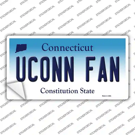 UConn Fan Novelty Sticker Decal