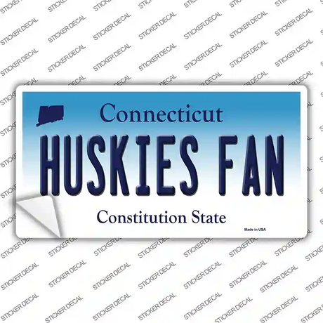 Huskies Fan Novelty Sticker Decal