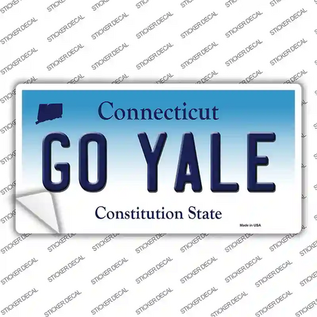 Go Yale Novelty Sticker Decal