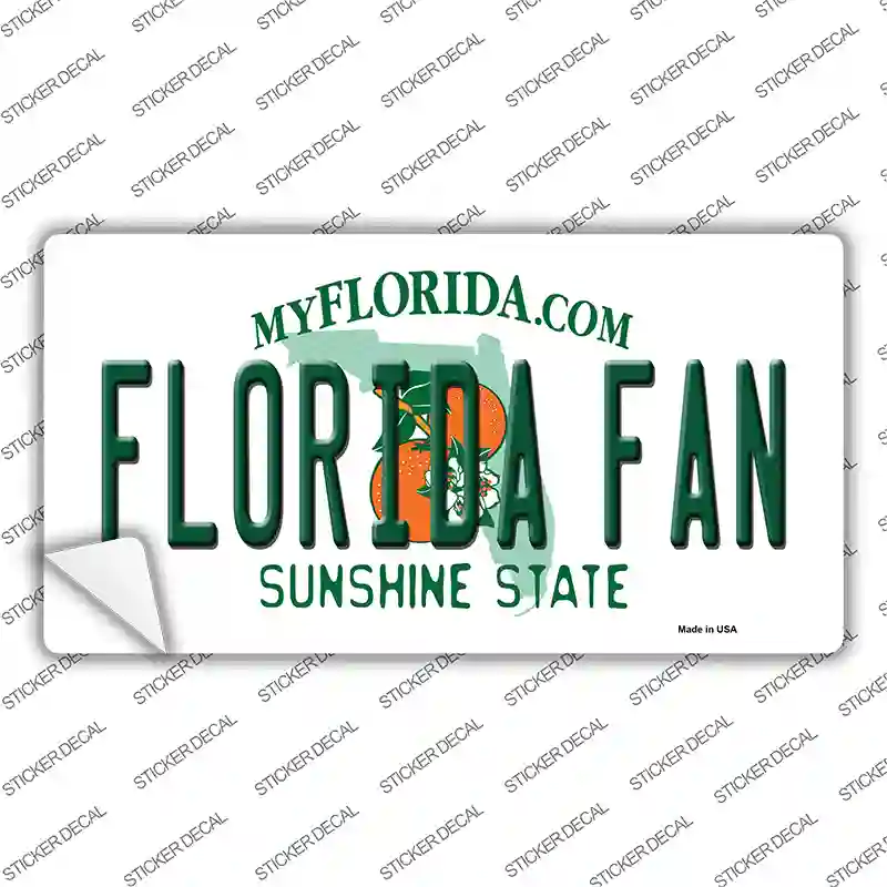 Florida Fan Novelty Sticker Decal
