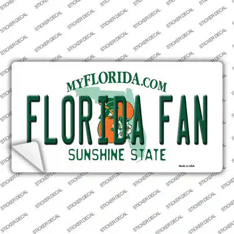 Florida Fan Novelty Sticker Decal