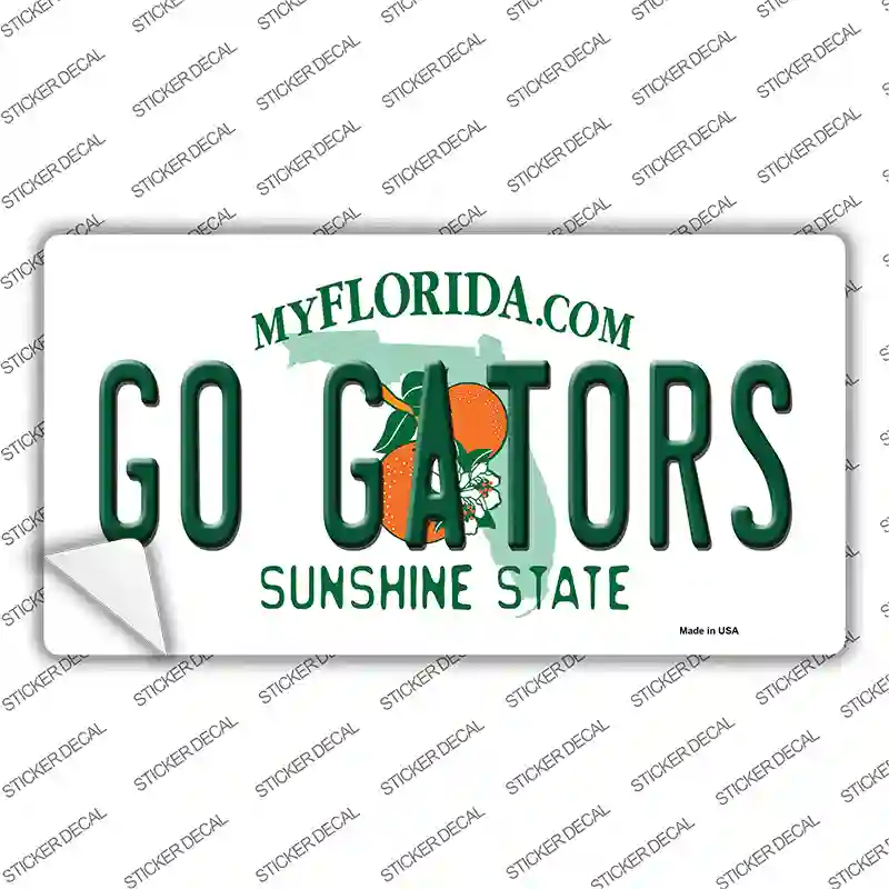 Go Gators Novelty Sticker Decal