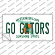 Go Gators Novelty Sticker Decal