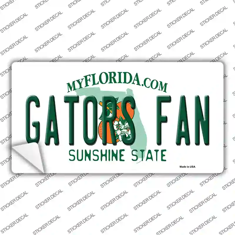 Gators Fan Novelty Sticker Decal