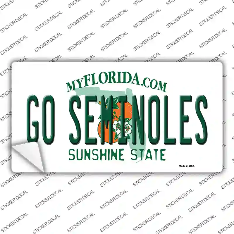 Go Seminoles Novelty Sticker Decal