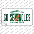 Go Seminoles Novelty Sticker Decal
