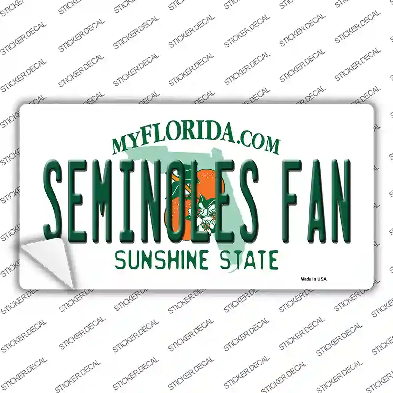Seminoles Fan Novelty Sticker Decal