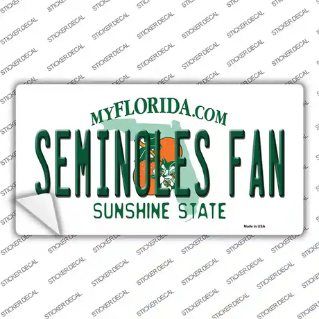 Seminoles Fan Novelty Sticker Decal