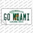 Go Miami Novelty Sticker Decal