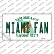 Miami Fan Novelty Sticker Decal