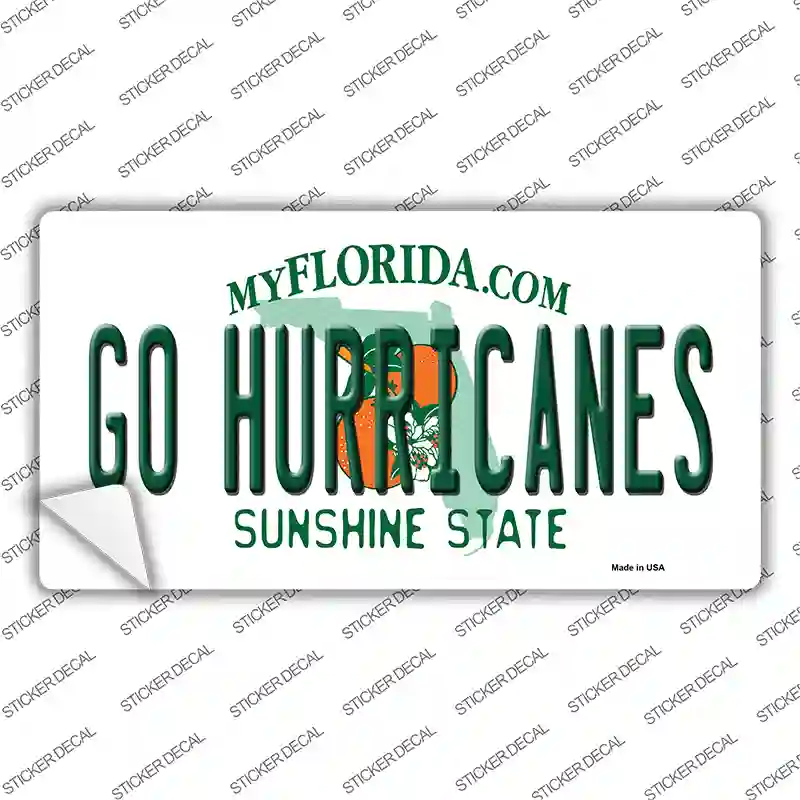 Go Hurricanes Florida Novelty Sticker Decal