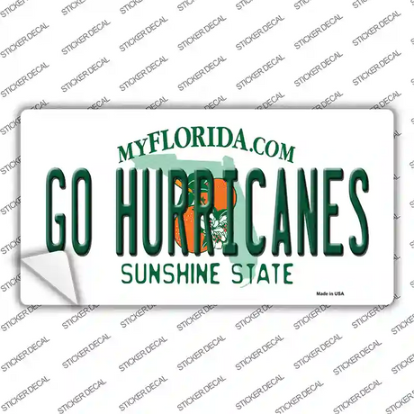 Go Hurricanes Florida Novelty Sticker Decal