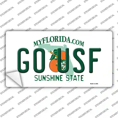 Go USF Novelty Sticker Decal
